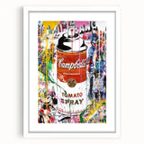 Vibrant Pop Art Wall Art - Graffiti Soup Can Canvas Print