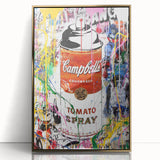 Vibrant Pop Art Wall Art - Graffiti Soup Can Canvas Print