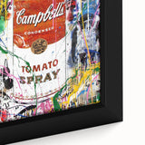 Vibrant Pop Art Wall Art - Graffiti Soup Can Canvas Print