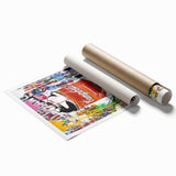 Vibrant Pop Art Wall Art - Graffiti Soup Can Canvas Print