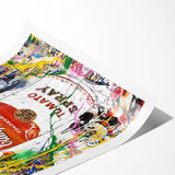 Vibrant Pop Art Wall Art - Graffiti Soup Can Canvas Print