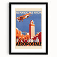 Retro Morocco Aviation Poster - Vintage Travel Art Print