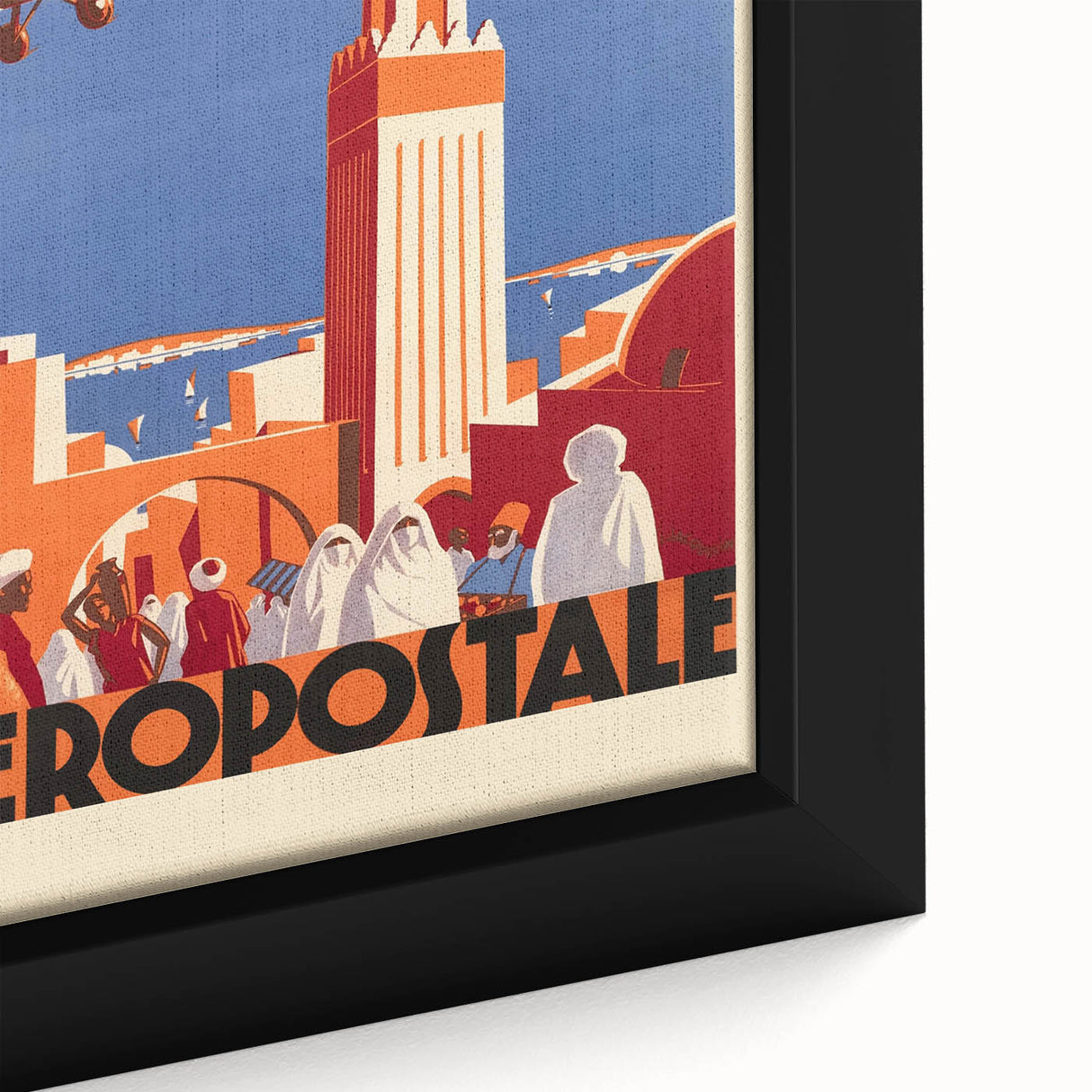 Retro Morocco Aviation Poster - Vintage Travel Art Print