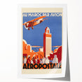 Retro Morocco Aviation Poster - Vintage Travel Art Print