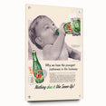 Retro 7-Up Baby Ad – Vintage Print for Nostalgic Wall Art