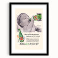 Retro 7-Up Baby Ad – Vintage Print for Nostalgic Wall Art