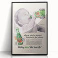 Retro 7-Up Baby Ad – Vintage Print for Nostalgic Wall Art