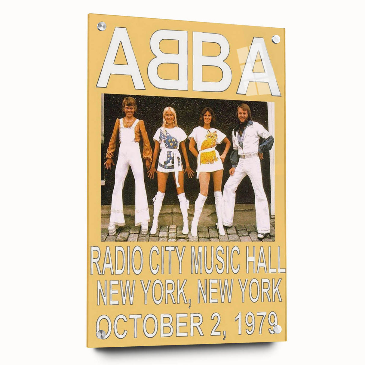 Retro ABBA Concert Poster – Vintage Print for Retro Wall Art