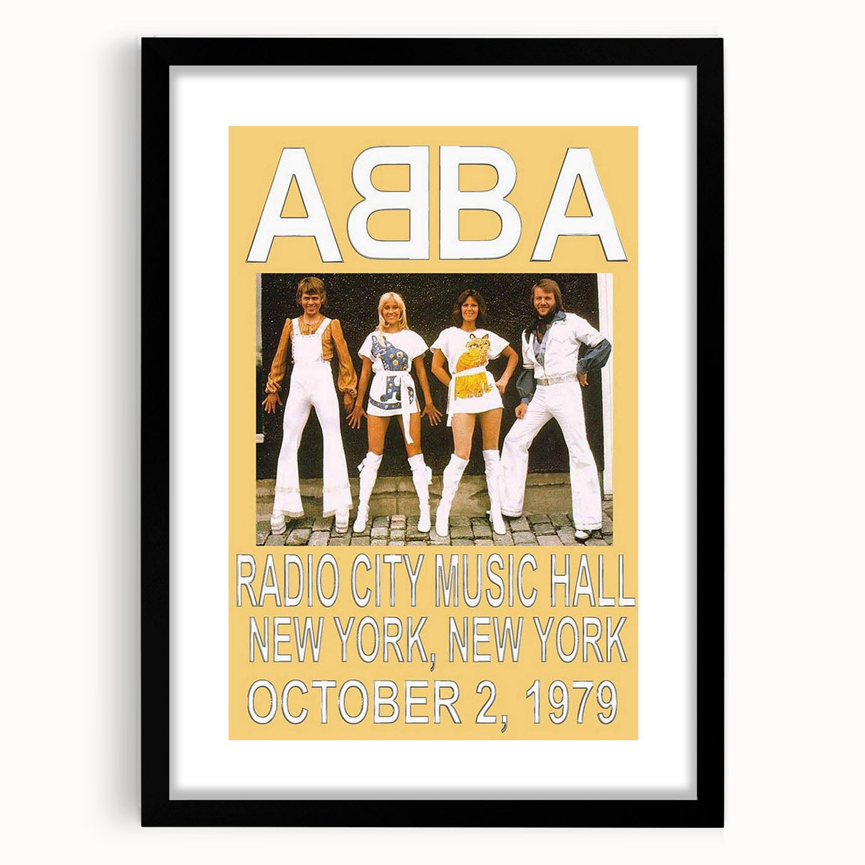 Retro ABBA Concert Poster – Vintage Print for Retro Wall Art