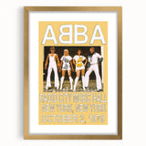 Retro ABBA Concert Poster – Vintage Print for Retro Wall Art