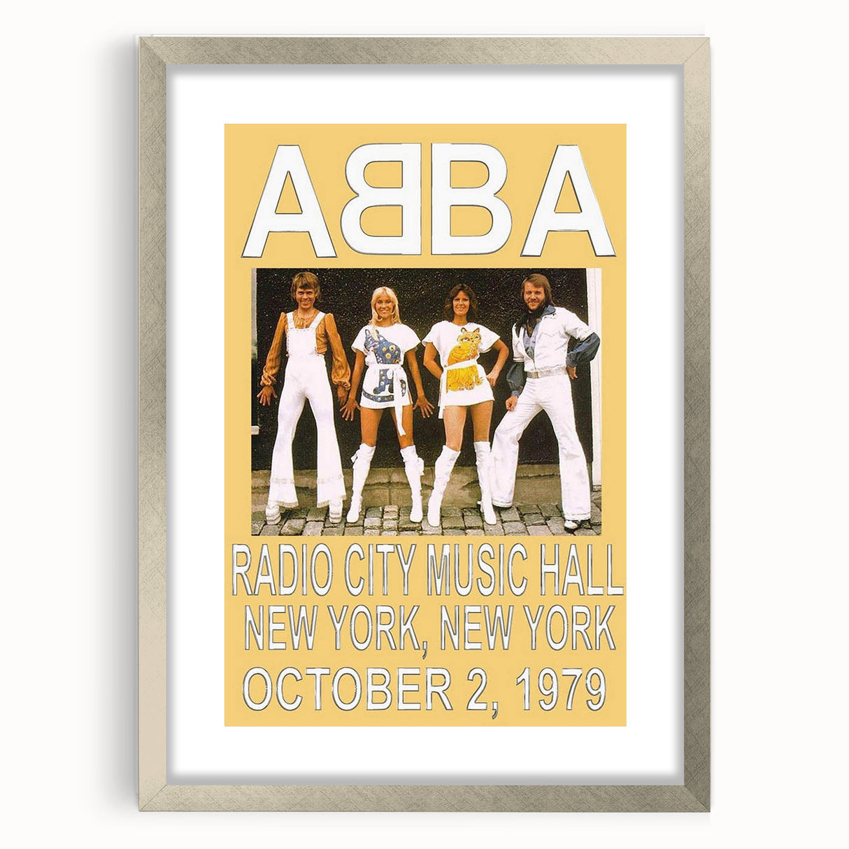 Retro ABBA Concert Poster – Vintage Print for Retro Wall Art