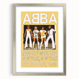 Retro ABBA Concert Poster – Vintage Print for Retro Wall Art