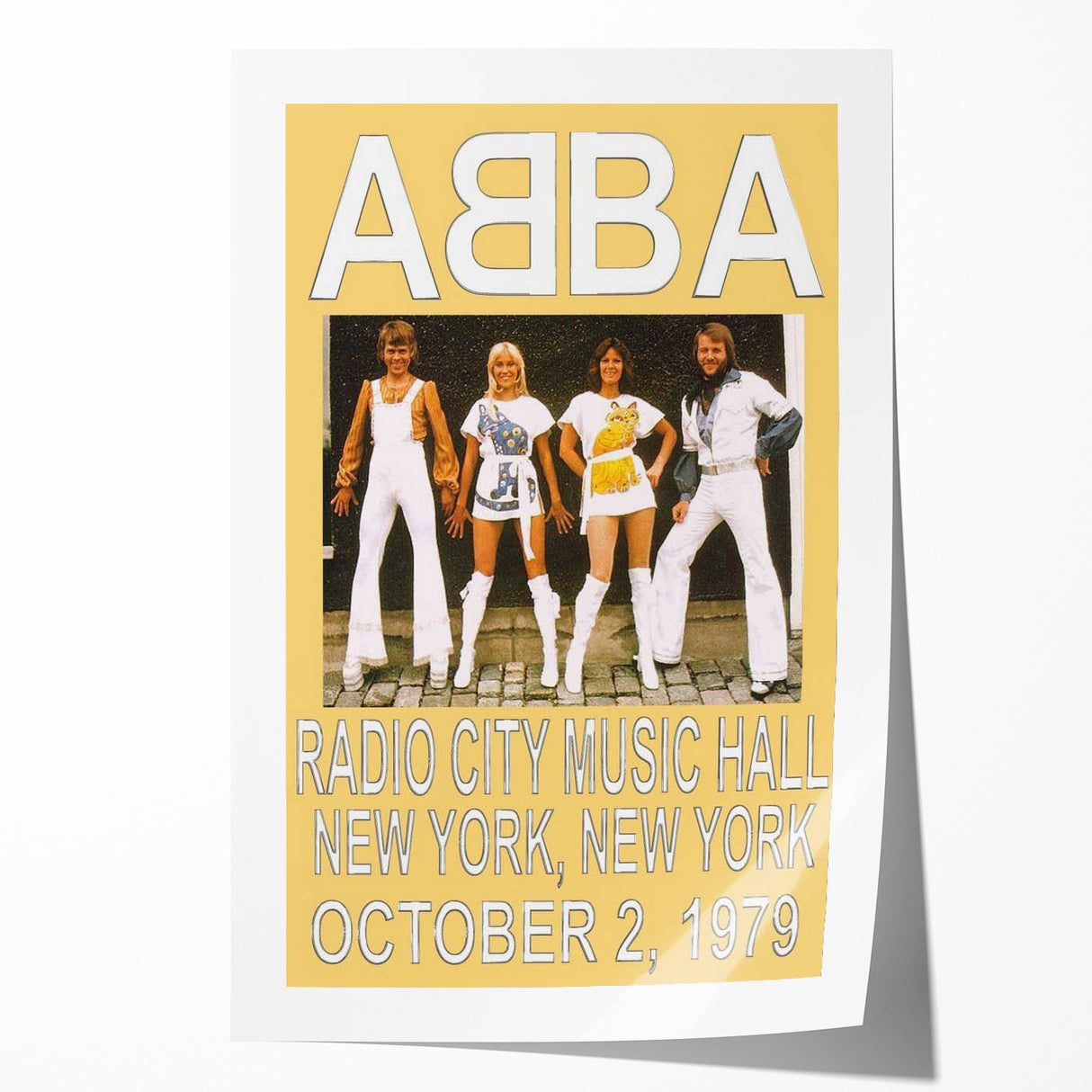 Retro ABBA Concert Poster – Vintage Print for Retro Wall Art