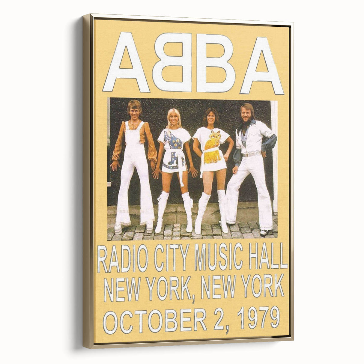 Retro ABBA Concert Poster – Vintage Print for Retro Wall Art
