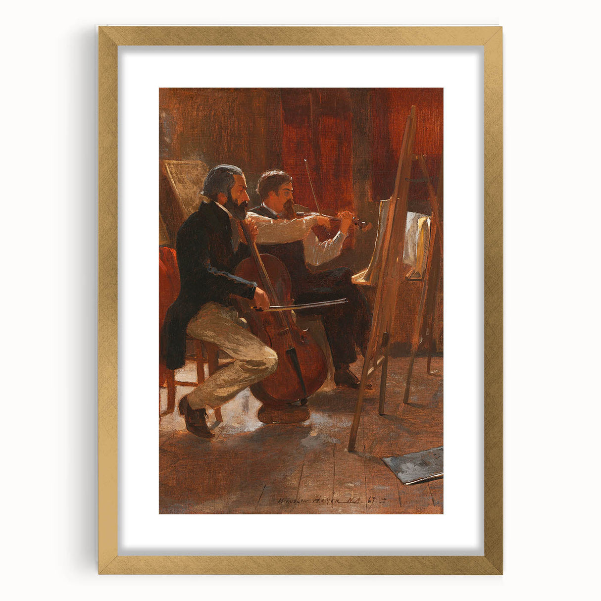 Classical Realism Art Print: "The Studio" by Winslow Homer