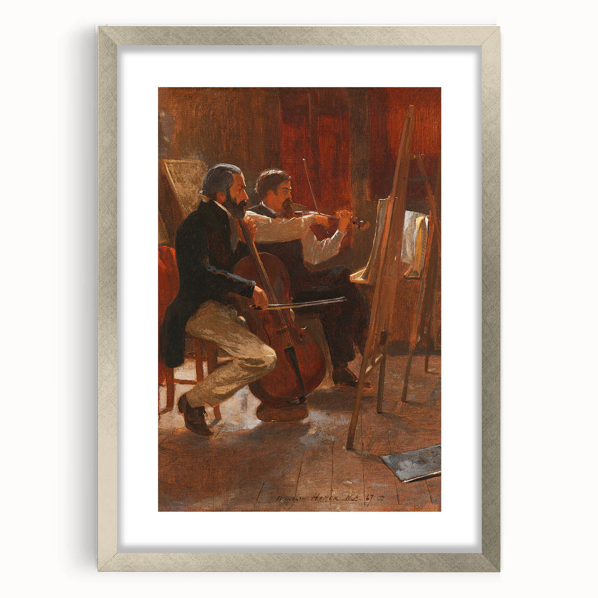 Classical Realism Art Print: "The Studio" by Winslow Homer