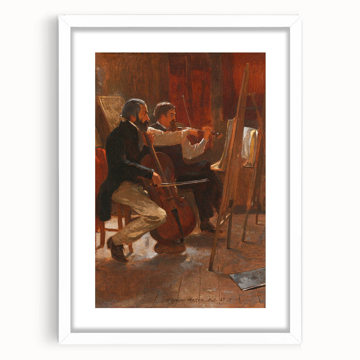Classical Realism Art Print: "The Studio" by Winslow Homer