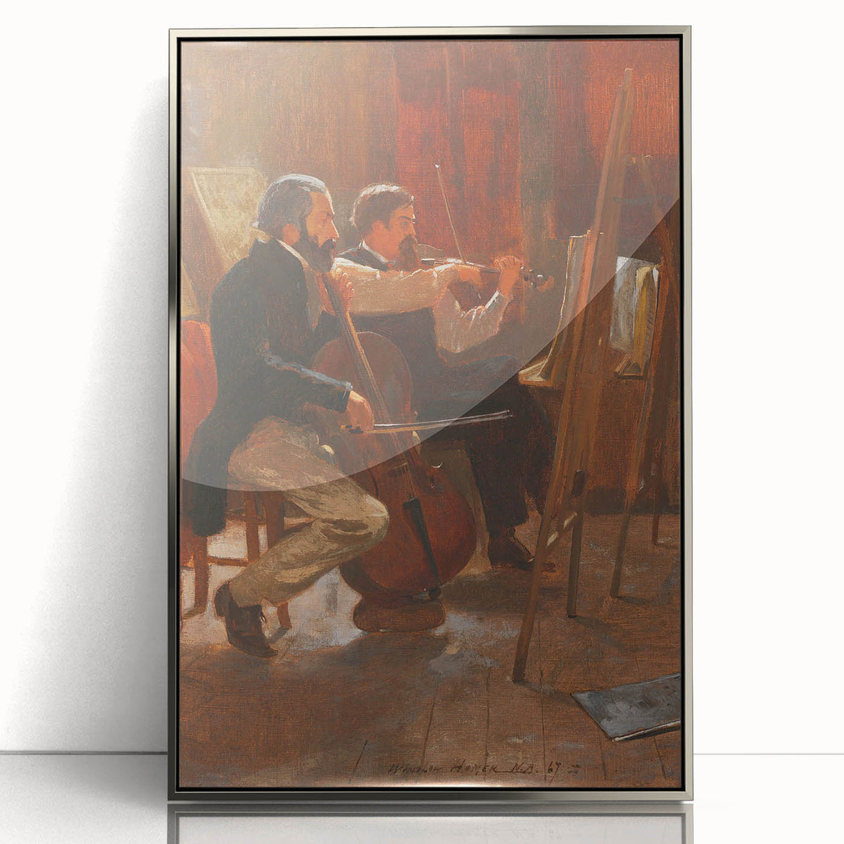 Classical Realism Art Print: "The Studio" by Winslow Homer