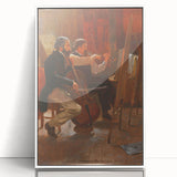 Classical Realism Art Print: "The Studio" by Winslow Homer