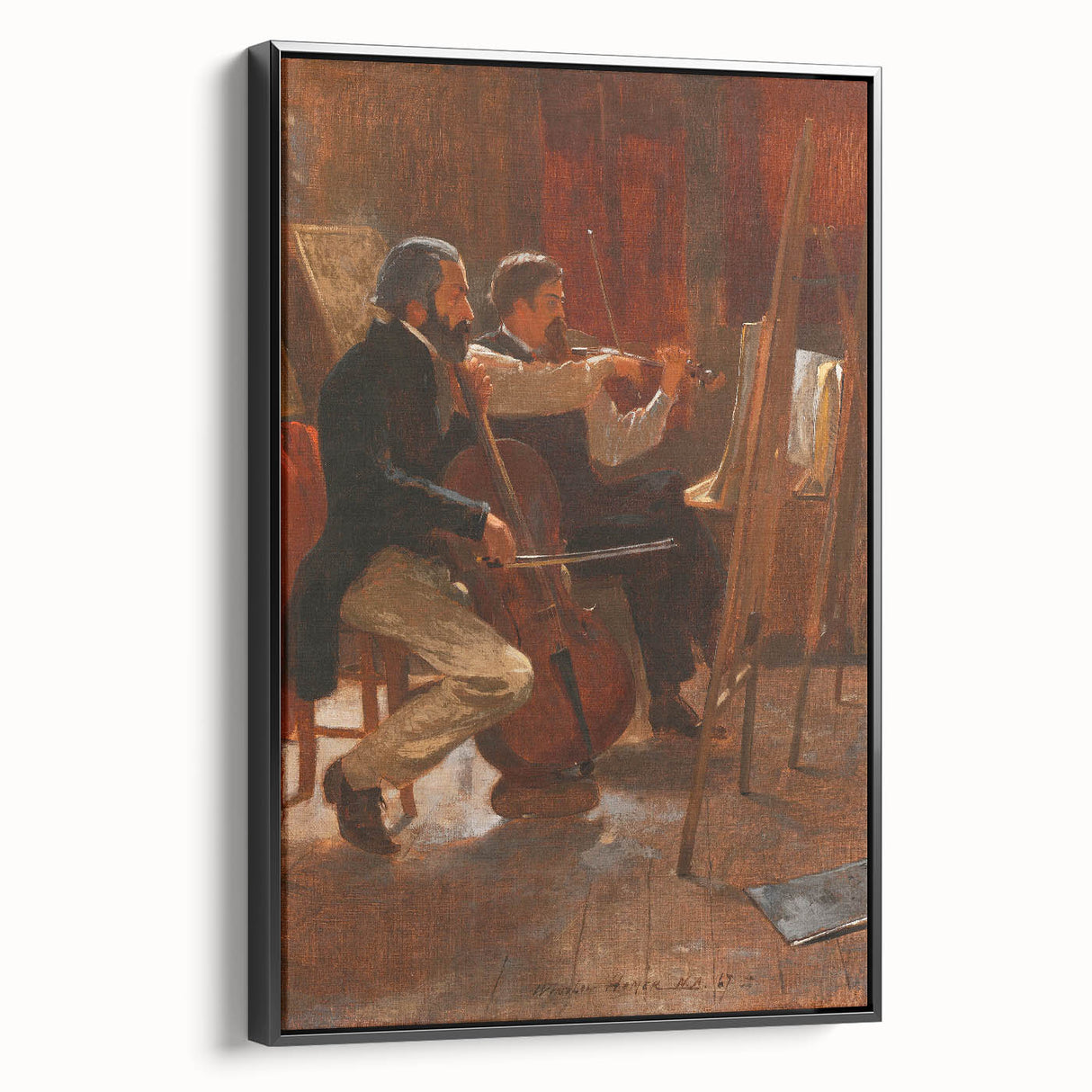 Classical Realism Art Print: "The Studio" by Winslow Homer