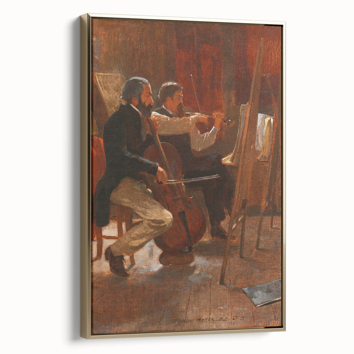 Classical Realism Art Print: "The Studio" by Winslow Homer