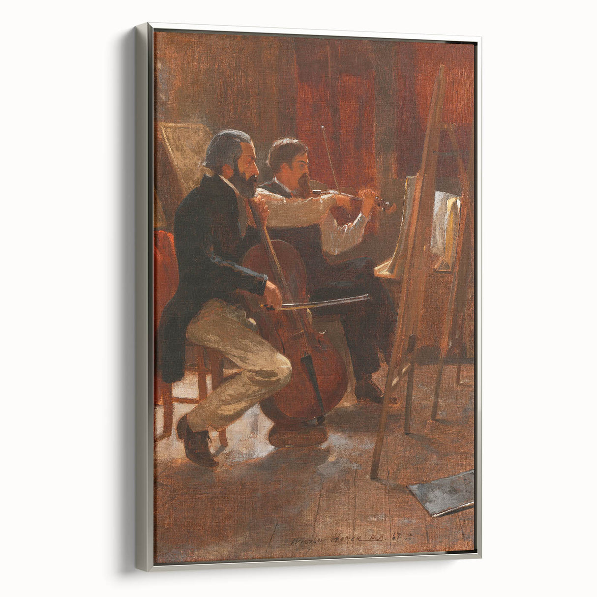 Classical Realism Art Print: "The Studio" by Winslow Homer