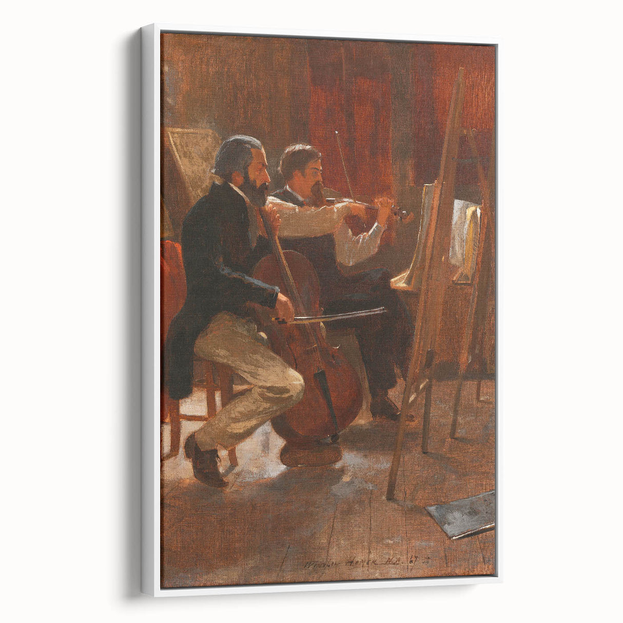 Classical Realism Art Print: "The Studio" by Winslow Homer