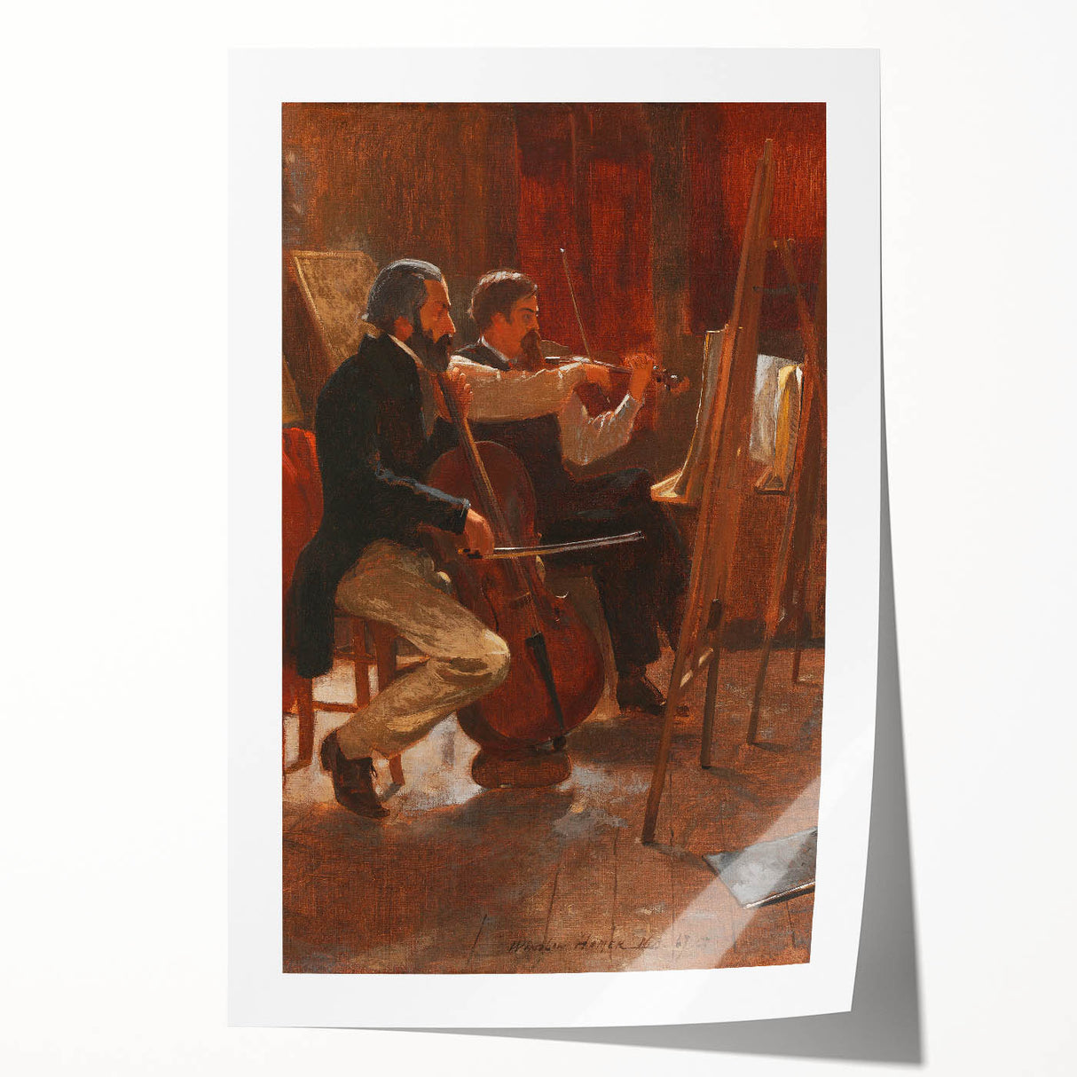 Classical Realism Art Print: "The Studio" by Winslow Homer