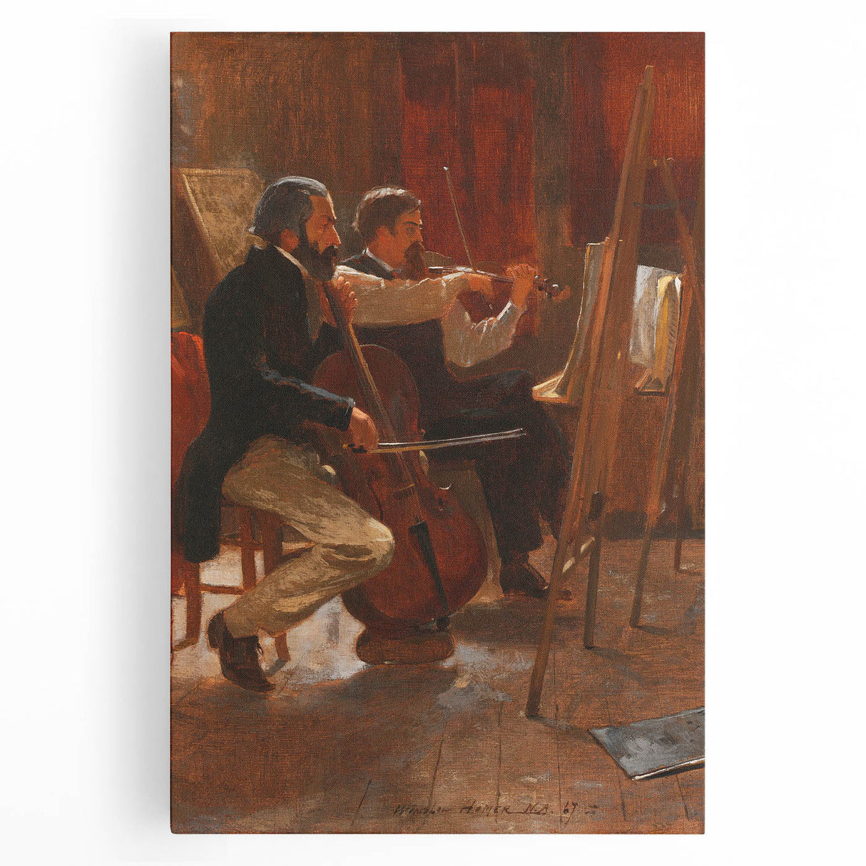 Classical Realism Art Print: "The Studio" by Winslow Homer