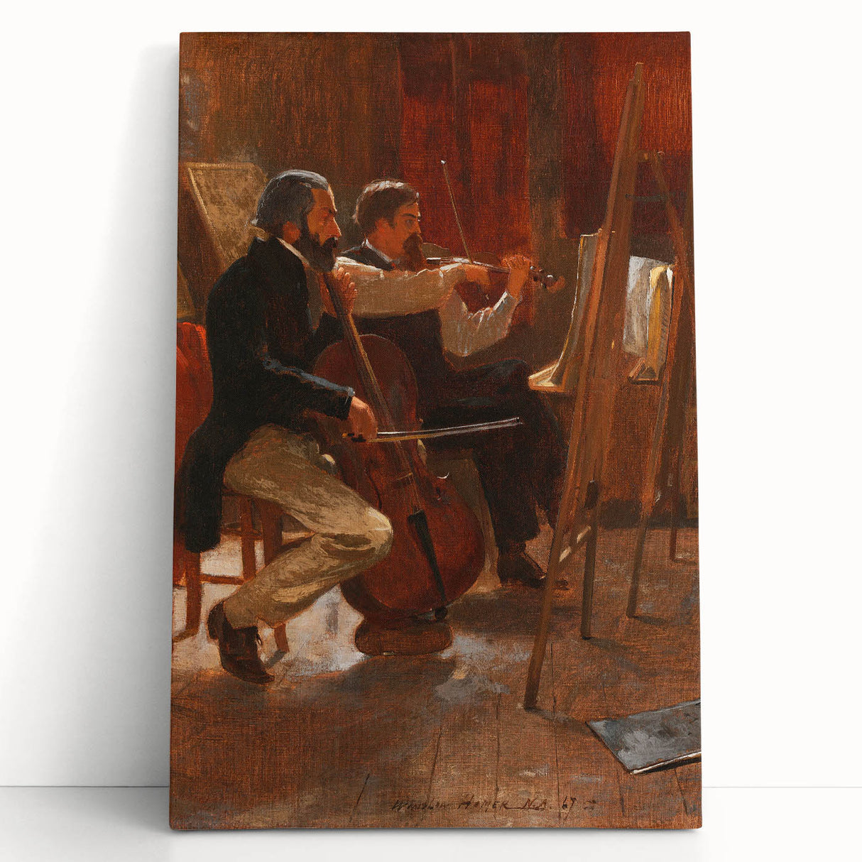 Classical Realism Art Print: "The Studio" by Winslow Homer