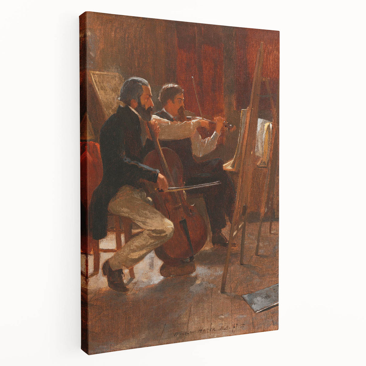 Classical Realism Art Print: "The Studio" by Winslow Homer