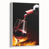 Kitchen Wall Art - Elegant Red Wine Pouring Modern Kitchen Art