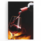 Kitchen Wall Art - Elegant Red Wine Pouring Modern Kitchen Art