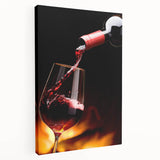 Kitchen Wall Art - Elegant Red Wine Pouring Modern Kitchen Art