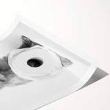 Bathroom Wall Art - Adorable Dog with Toilet Paper Roll