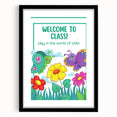 Welcome to Class - Kids Educational Wall Art for Classrooms & Nurseries