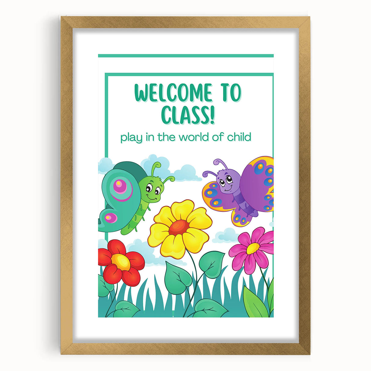 Welcome to Class - Kids Educational Wall Art for Classrooms & Nurseries