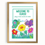 Welcome to Class - Kids Educational Wall Art for Classrooms & Nurseries