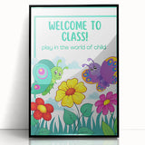 Welcome to Class - Kids Educational Wall Art for Classrooms & Nurseries