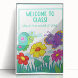Welcome to Class - Kids Educational Wall Art for Classrooms & Nurseries