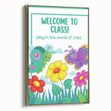 Welcome to Class - Kids Educational Wall Art for Classrooms & Nurseries