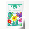 Welcome to Class - Kids Educational Wall Art for Classrooms & Nurseries
