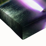 Large art of an Algerian landscape in black and white on stretched canvas, ideal for bedroom wall decor.