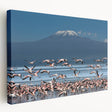 Kenyan landscape on large stretched canvas featuring earthy tones, ideal for kitchen wall art.