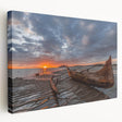 Large canvas print of a vibrant Madagascar landscape in rich green and blue tones, suitable for kitchen wall art.