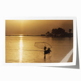 Extra large rolled print of an African scenery with vibrant earth tones, ideal for art wall dining room.