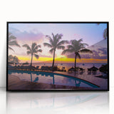 Large abstract wall art depicting a Mauritian landscape in muted earth tones on a framed acrylic, suitable for modern decor.