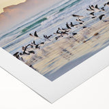 Art deco poster of a vibrant South African landscape on rolled canvas, suited for dining room decor.