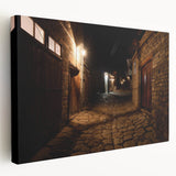 Large canvas print of an Azerbaijani landscape in muted earth tones, ideal for kitchen wall art.