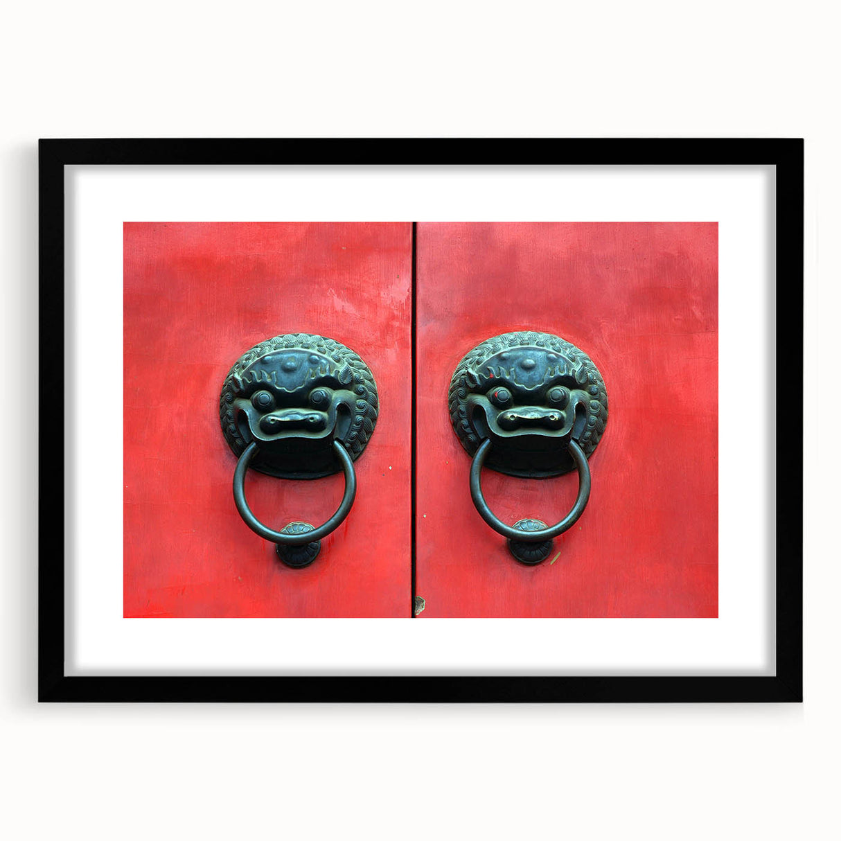 Extra large framed wall art depicting an abstract interpretation of Shanghai's skyline in vibrant, colorful hues.